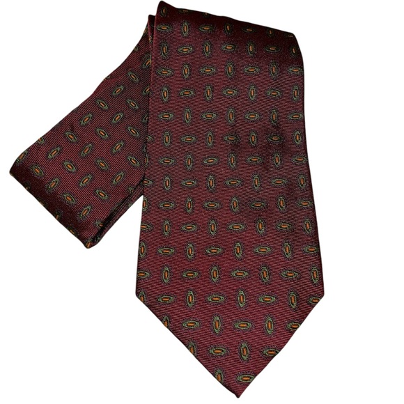Vintage Polo Ralph Lauren Handmade Silk Necktie Designer Abstract USA Made